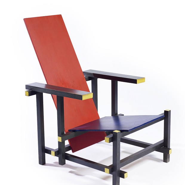 Gerrit Rietveld - Cadeira Vermelha Azul  (1917-1923) (Foto: (Foto: Divulgação))