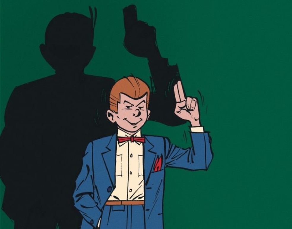 Ilustração exibida na exposição "Os Faróis das Histórias em Quadrinhos Belgas" da 22ª edição do Festival Francofonia — Foto: Festival Francofonia/Divulgação