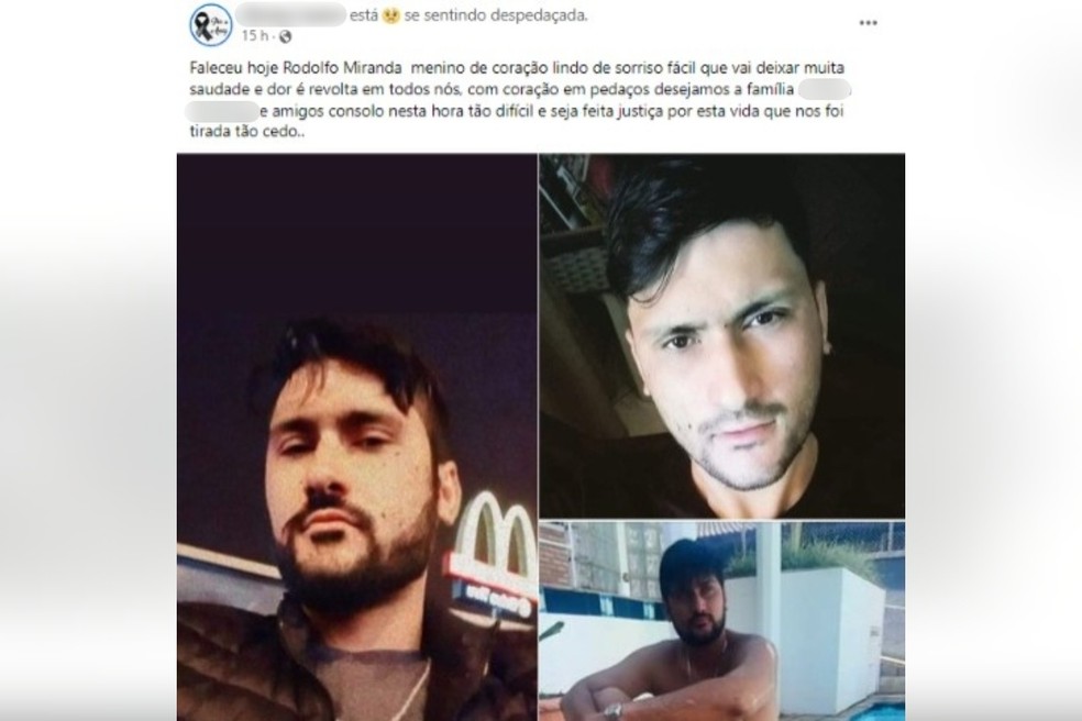 Moradores trocaram fotos de perfil em homenagem à vítima em Avaré — Foto: Facebook/ Reprodução