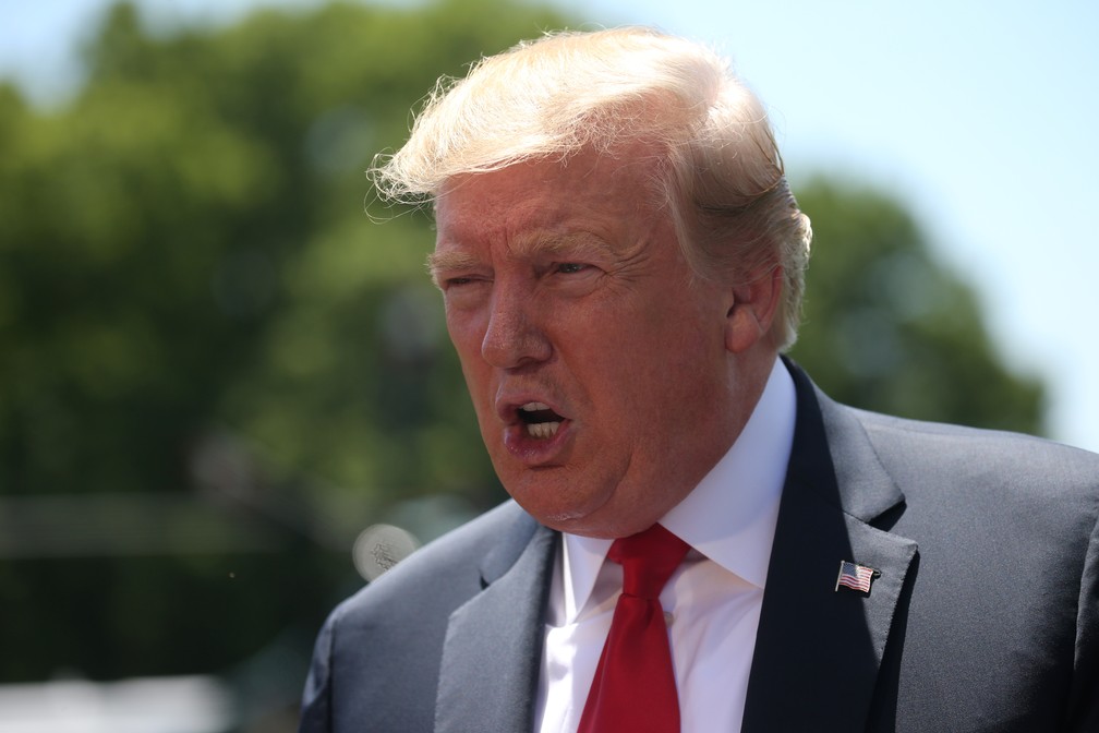 O presidente Donald Trump em foto desta sexta-feira (24), na Casa Branca. — Foto: Leah Millis/Reuters