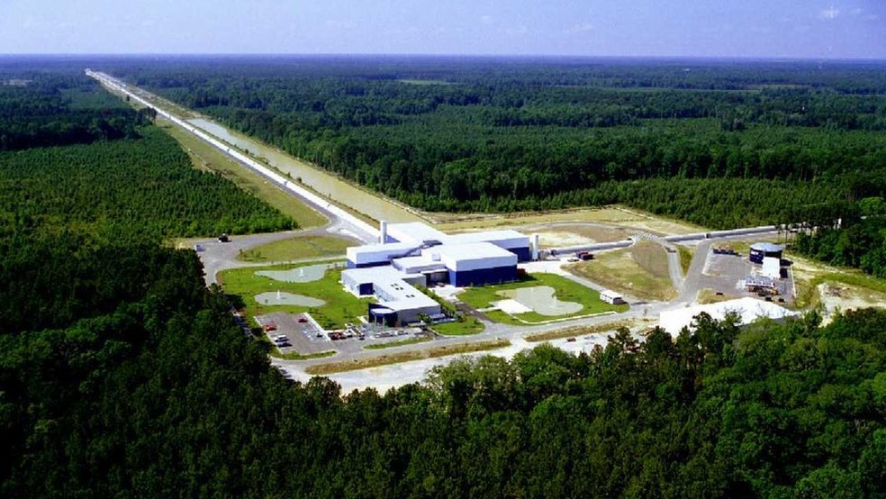 O laboratório LIGO Louisiana que detectou ondas gravitacionais — Foto: NSF/LIGO