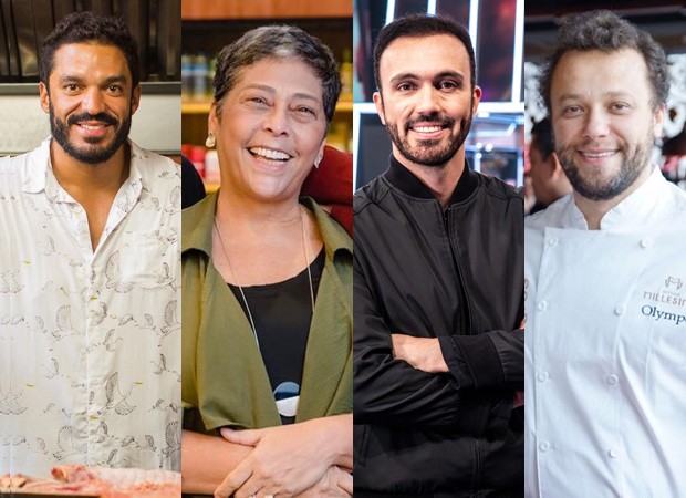 Os chefs Thiago Castanho, Kátia Barbosa, Léo Paixão e Thomas Troigros (Foto: Reprodução Instagram)
