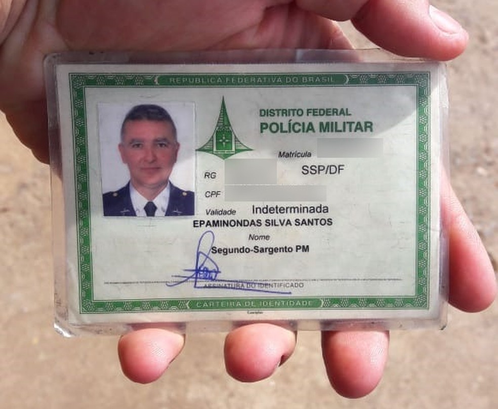 Policial militar Epaminondas Silva Santos Ã© suspeito de assassinar ex-mulher e se matar em seguida (Foto: ReproduÃ§Ã£o)