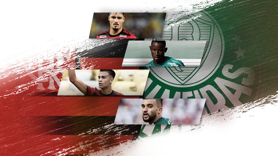 Qual o elenco mais valioso? Veja a comparação de alguns jogadores dos milionários Palmeiras e Flamengo