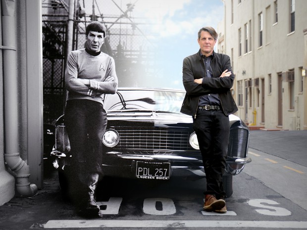 Monatagem reúne Leonard Nimoy, como Spock, e seu filho, Adam (Foto: Divulgação)