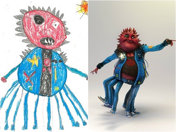 Desenhos do 'The Monster Project' (Foto: The Monster Project)