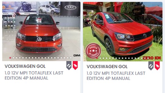 VW Gol Last Edition já custa até R$ 160 mil em sites de venda de carro
