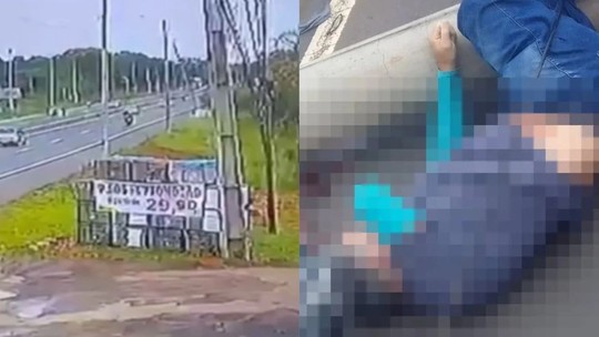 Motociclista morre após colidir contra poste derrubado por carro em Teresina; vídeo