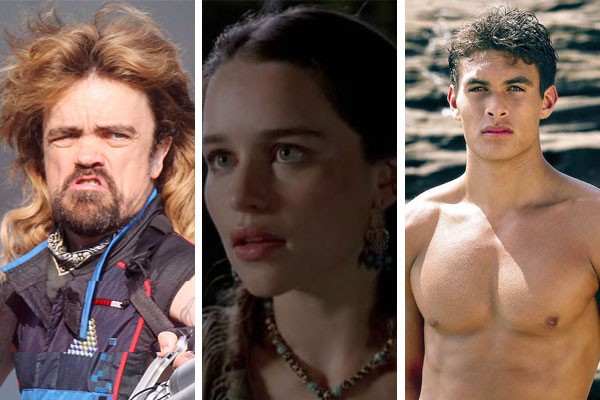 Peter Dinklage, Emilia Clarke e Jason Momoa já estrelaram papeis que eles gostariam de esconder pelo poder dos Sete Reinos (Foto: Divulgação)