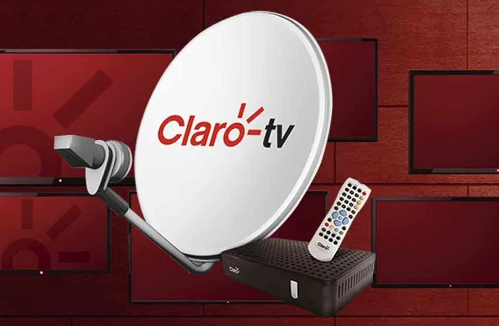 Antena e receptor da Claro TV pré-paga — Foto: Divulgação/Claro