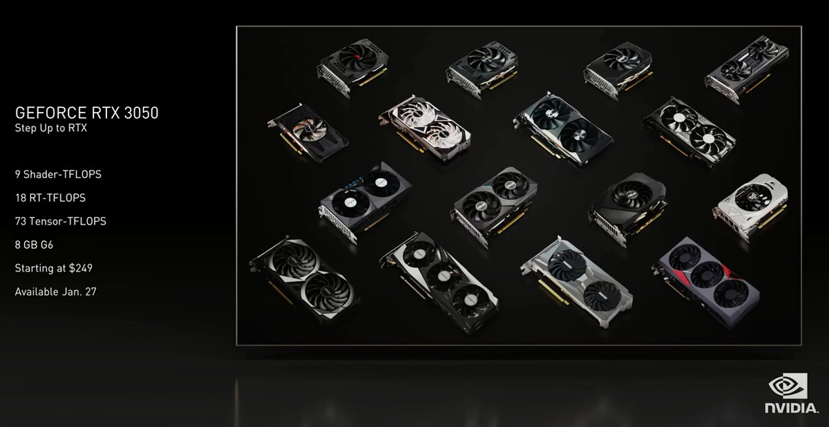 Nvidia apresenta nova GeForce RTX 3050 e mais novidades na CES 2022