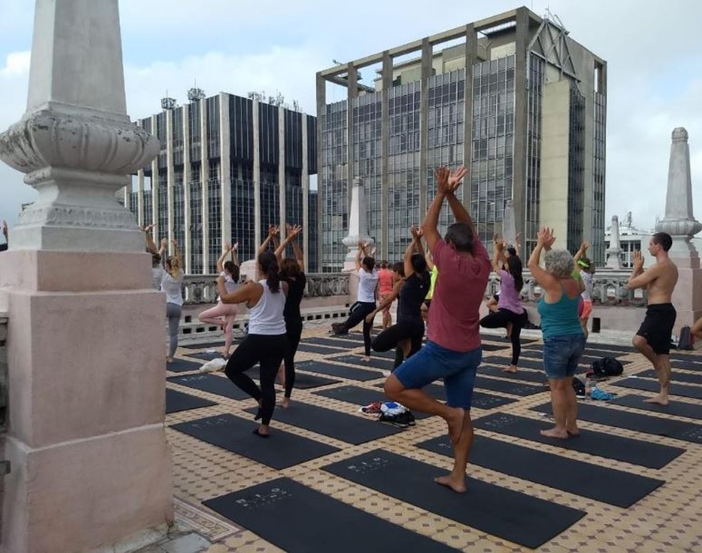 Yoga no Martinelli em 2019 — Foto: Divulgação/Cidade do Futuro