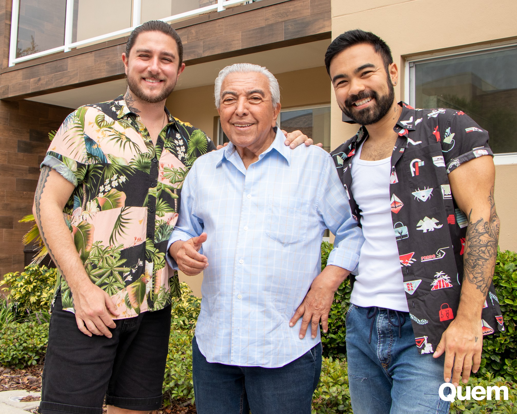 Mauricio de Sousa se diverte com a família em Orlando (Foto: AJ Someillan e Frank The Photographer)