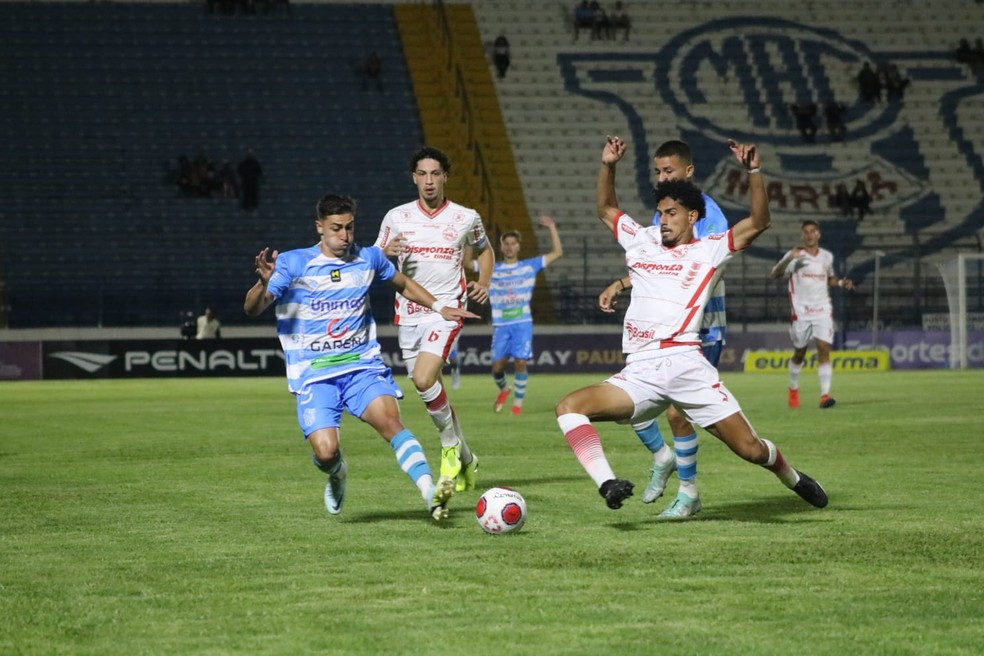 Marília x Porto Velho pela segunda rodada da Copa SP de Futebol Jr. de 2023 — Foto: Lucas Daquino/Marília AC