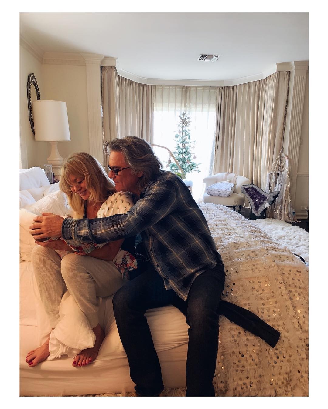 Goldie Hawn e Kurt Russell: os avós (Foto: Reprodução / Instagram)