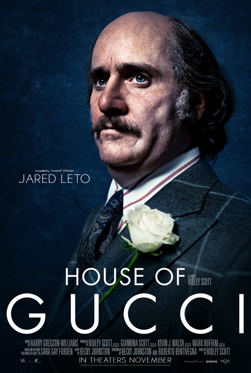 Jared Leto no pôster de House of Gucci (Foto: Divulgação)