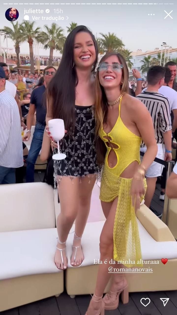 Juliette curte festa com Alok e Romana Novais em Ibiza (Foto: Reprodução / Instagram)