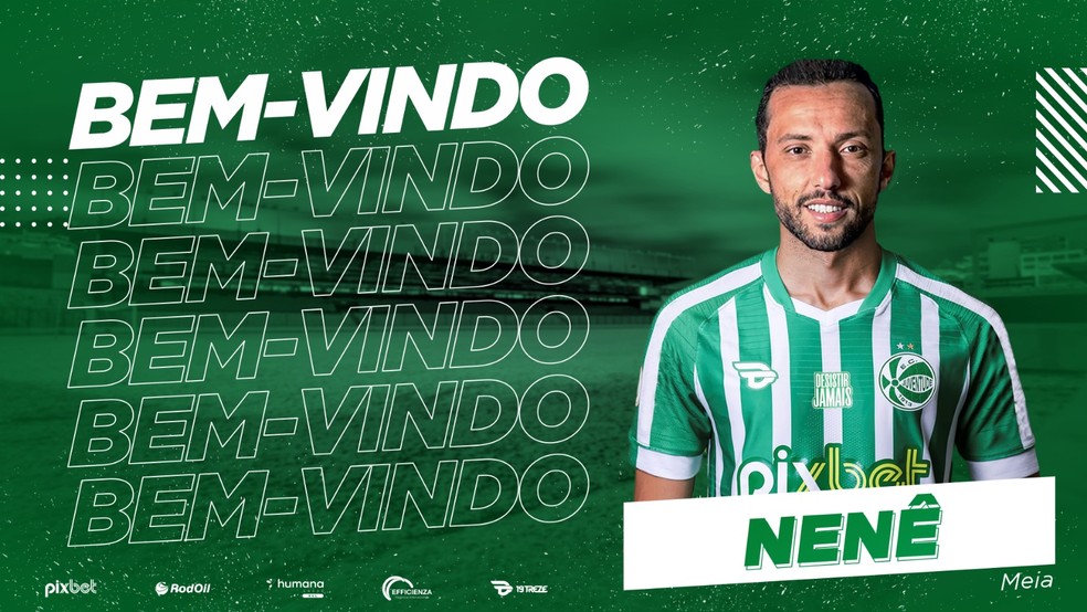 Nenê é anunciado pelo Juventude — Foto: EC Juventude/Divulgação