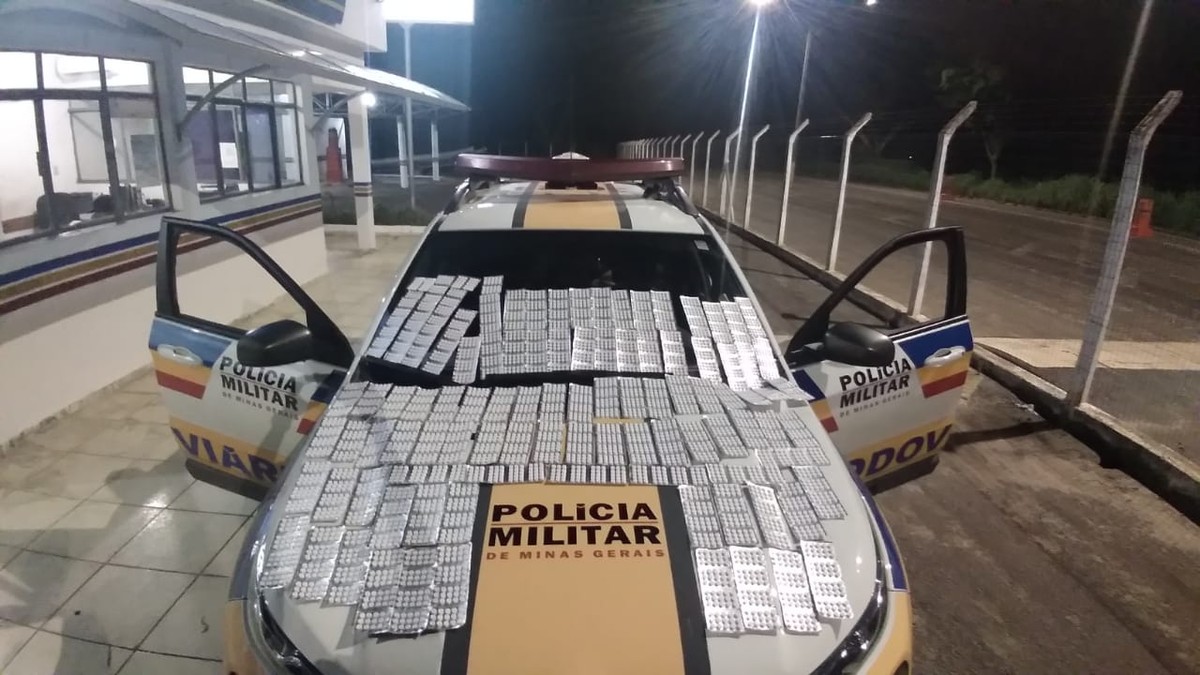 Motorista é preso transportando 6 mil comprimidos de 'rebite' de Montes Claros para Várzea da Palma 