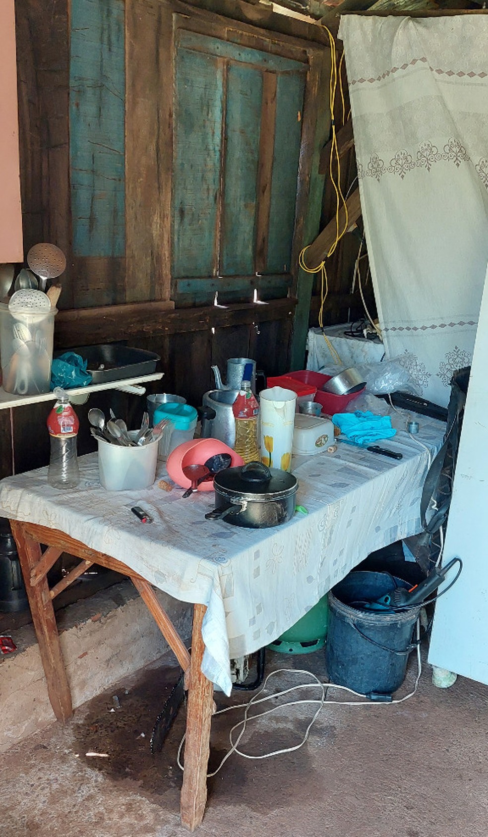 Situação mais grave foi encontrada nos alojamentos dos quatro trabalhadores resgatados de condições análogas à escravidão em Alfredo Marcondes (SP) — Foto: Ministério Público do Trabalho