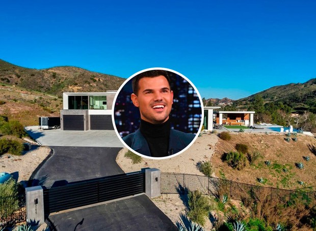 Taylor Lautner coloca mansão à venda por R$ 25,4 milhões (Foto: Reprodução / Redfin e Instagram)