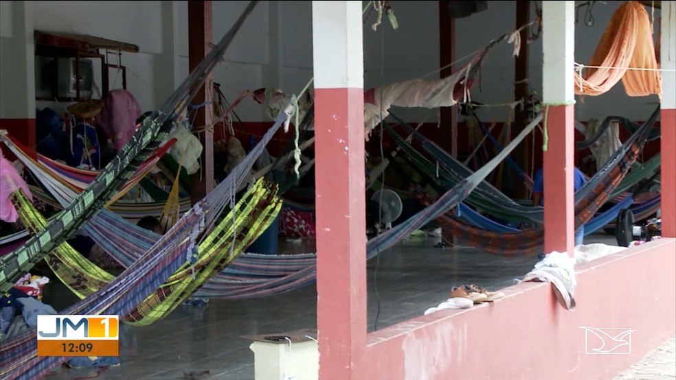 17 famílias venezuelanas vivem no alojamento da Funai em Imperatriz (MA) — Foto: Reprodução/TV Mirante