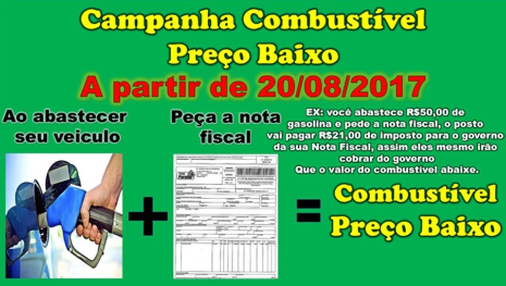 Campanha que circula no WhatsApp (Foto: Reprodução/ WhatsApp)