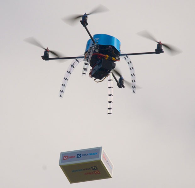 Serviço de correios da Austrália testa drones para fazer entregas. (Foto: Divulgação/Australia Post/Reuters)