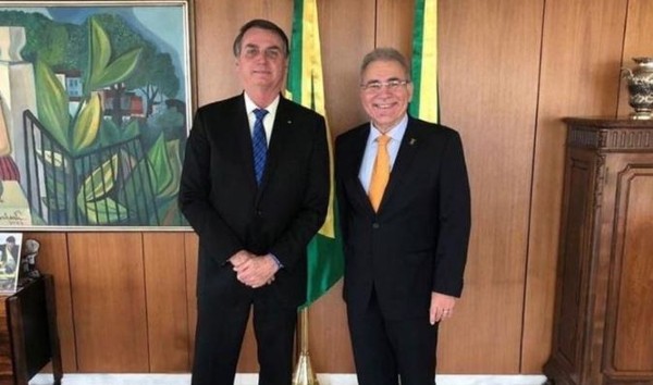 Jair Bolsonaro e Marcelo Queiroga — Foto: Reprodução Instagram