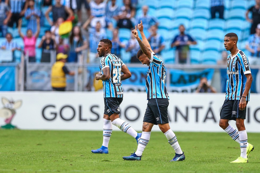 Matheus Henrique vira contra o Vasco — Foto: Lucas Uebel / Grêmio, DVG