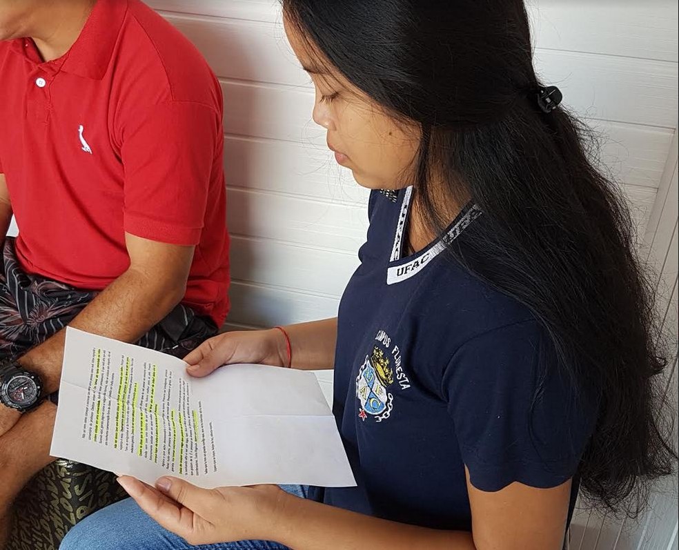 Estudante lamentou o episódio e não desconfia de quem possa ter escrito a carta (Foto: Anny Barbosa/G1)