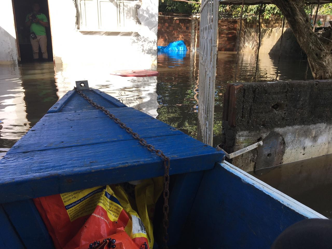 Defesa Civil e Bombeiros montam operação de resgate a ribeirinhos ilhados após aumento de nível de rio na Grande Natal
