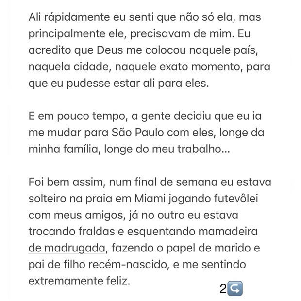Amaury Nunes publica carta aberta sobre polêmica com Karina Bacchi (Foto: Reprodução / Instagram)