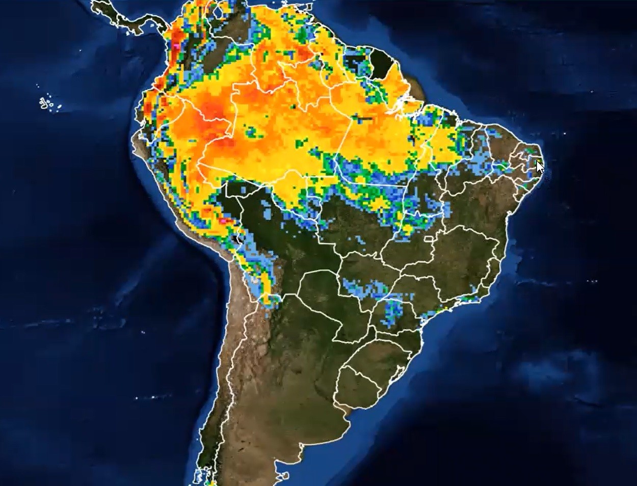 Previsão de chuva (13-04) (Foto: Climatempo/Divulgação)