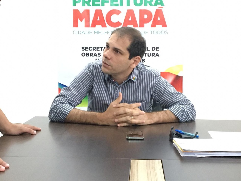 David Covre, secretário de Obras de Macapá, em foto antes da pandemia — Foto: Caio Coutinho/G1