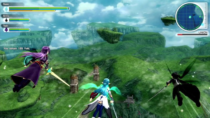 O voo em Sword Art Online Lost Song (Foto: Divulgação/Bandai Namco)