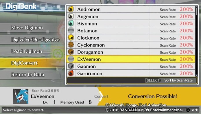Digimon criados com 200% de data começam com bônus de ABI (Foto: Reprodução/Tais Carvalho)