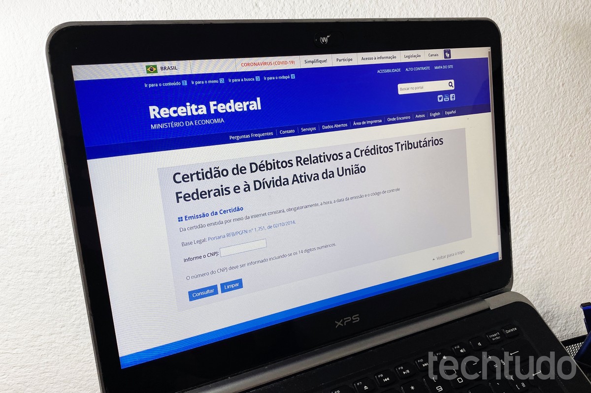 Como emitir certidão negativa de débitos federais de uma empresa