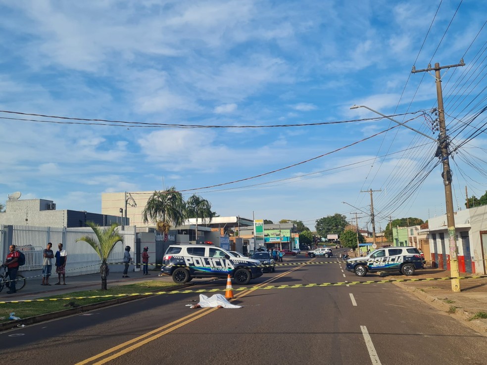 Crime ocorreu por volta das 6h30 desta sexta-feira (27) — Foto: TV Morena/ Reprodução
