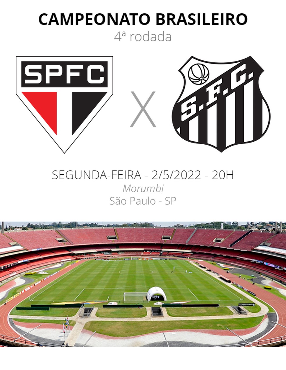 Onde vai ser transmitido Santos e São Paulo hoje?