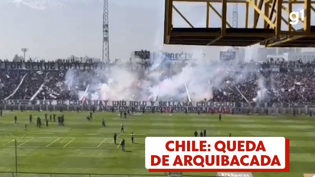 Parte de estructura de estadio en Chile se derrumba dejando heridos |  Mundo