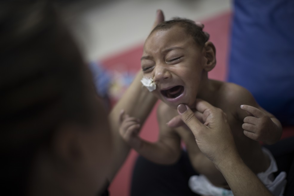 A corrida por uma vacina começou em 2016, quando se comprovou a suspeita de que a doença era a causa do surto de bebês com microcefalia — Foto: AP Photo/Felipe Dana