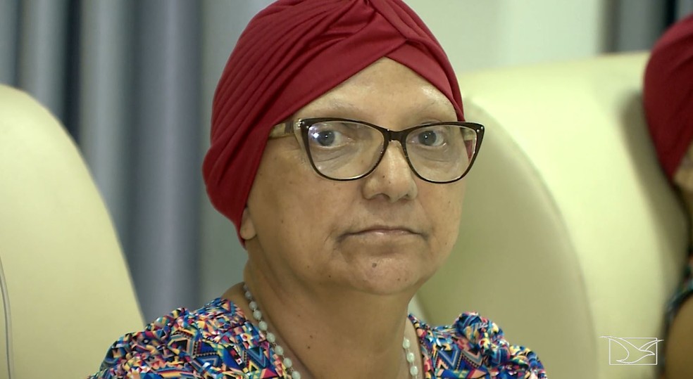 Raimunda Matos viaja semanalmente de de Cinelândia até Imperatriz para fazer quimioterapia — Foto: Reprodução/TV Mirante