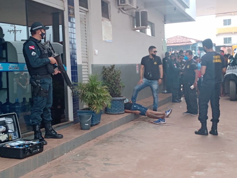 Endy Serra foi assassinado na manhã deste domingo (7) em um posto no bairro Maracanã, em Santarém — Foto: Cissa Loyola/TV Tapajós