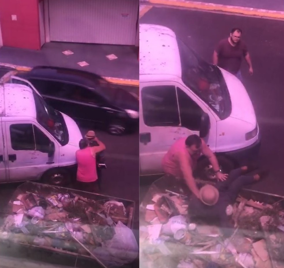 Homem foi enforcado e jogado dentro de caçamba de lixo em Bauru (SP) — Foto: Arquivo Pessoal