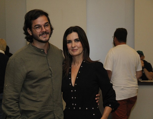Fátima Bernardes e o namorado, Túlio Gadêlha (Foto: Wallace Barbosa/AgNews)