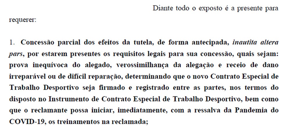 Dodô pede que contrato com o Cruzeiro tenha validade — Foto: Reprodução