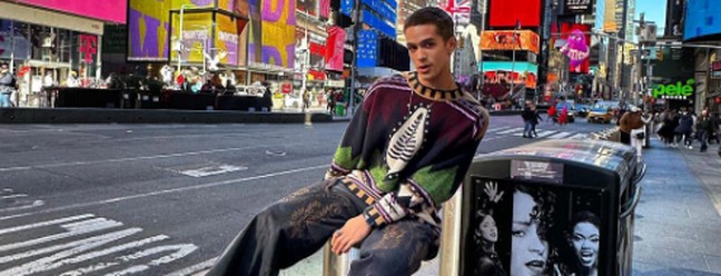 João Guilherme está em Nova York — Foto: Instagram