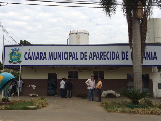 Câmara Municipal de Aparecida de Goiânia, Goiás (Foto: Paula Resende/ G1)