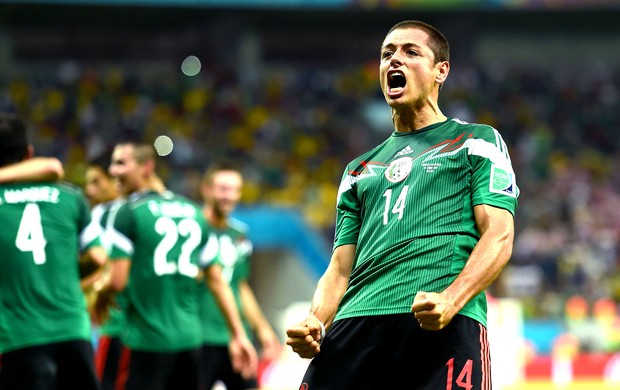 Javier Hernandez gol México x Croácia (Foto: Getty Images)